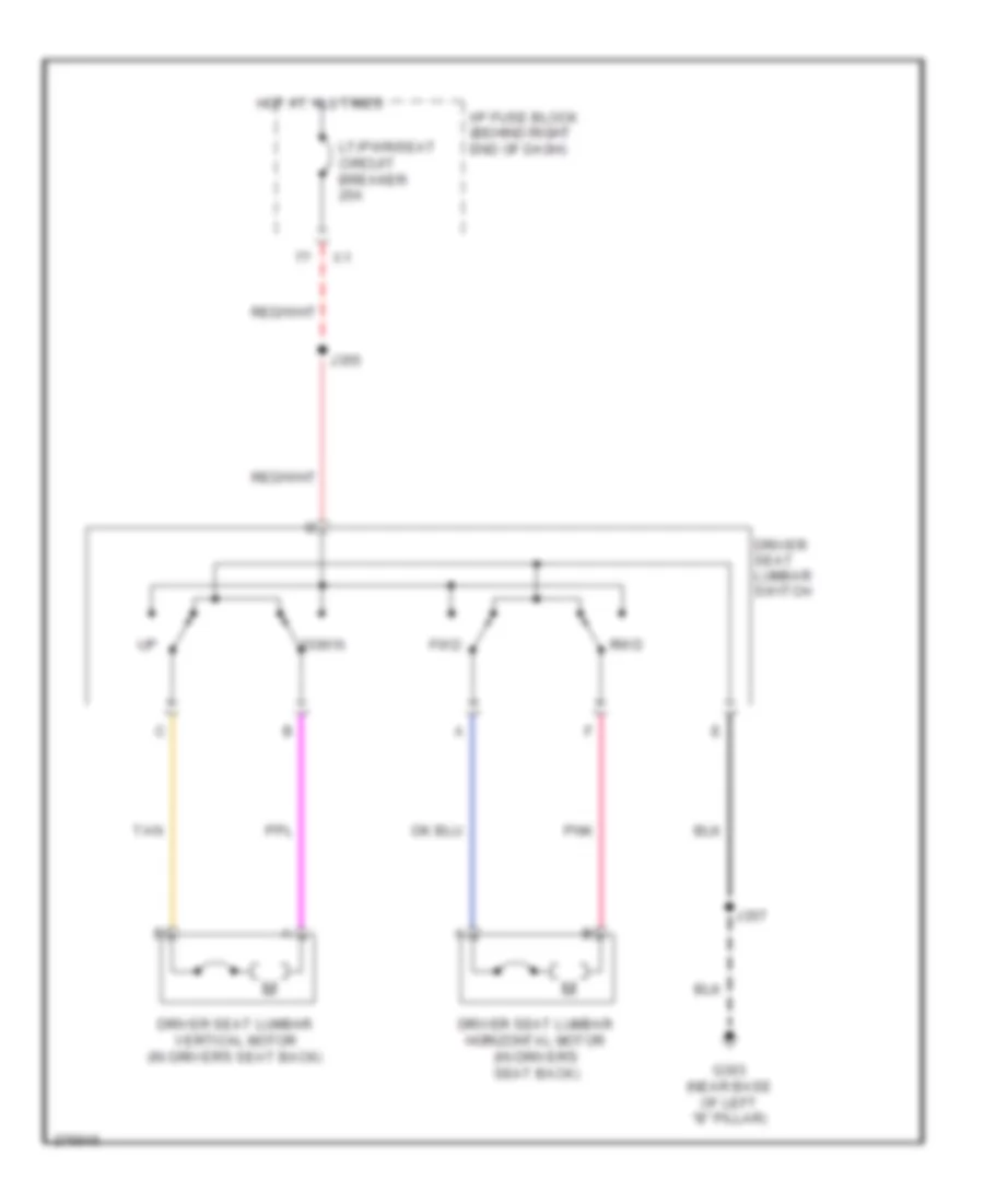 водитель s Электросхема регулировки поясницы для GMC Acadia SLT 2008