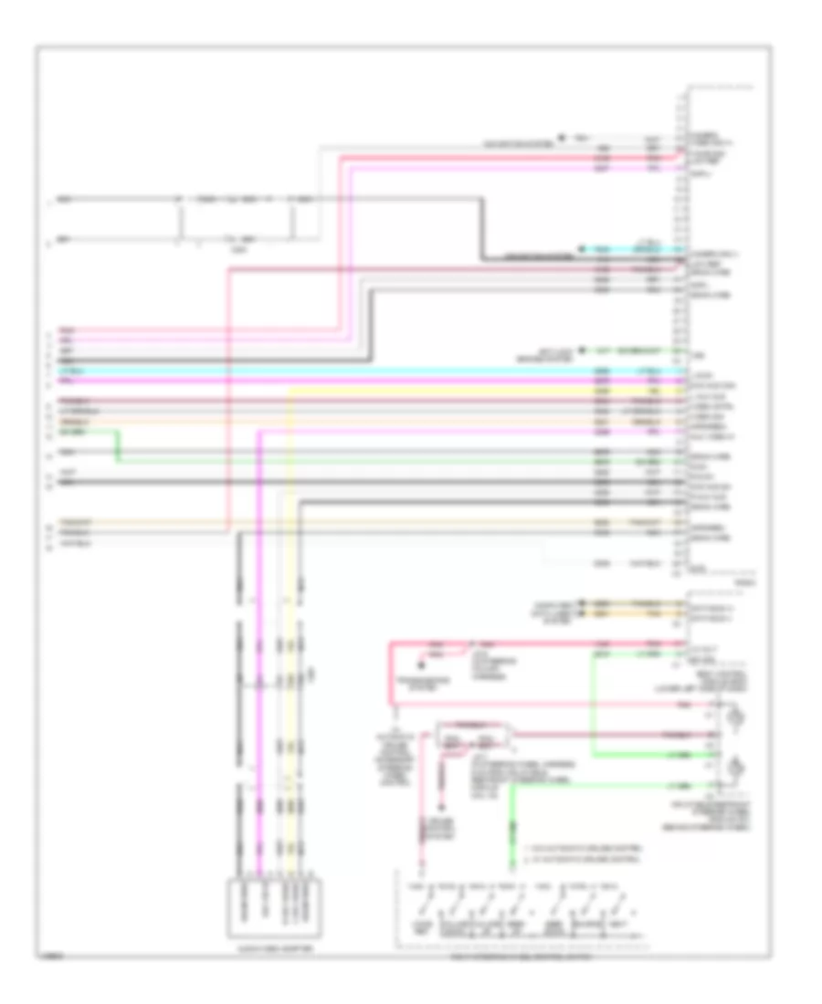 Navigation Wiring Diagram, withUYS, Y91 & UQA (5 из 5) для GMC Sierra Denali 2013 1500