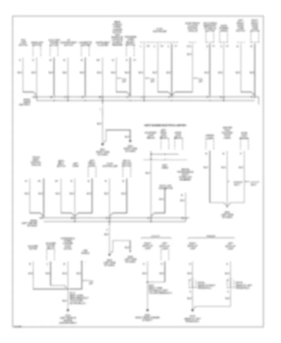 Электросхема подключение массы заземления (2 из 3) для GMC Envoy 1998