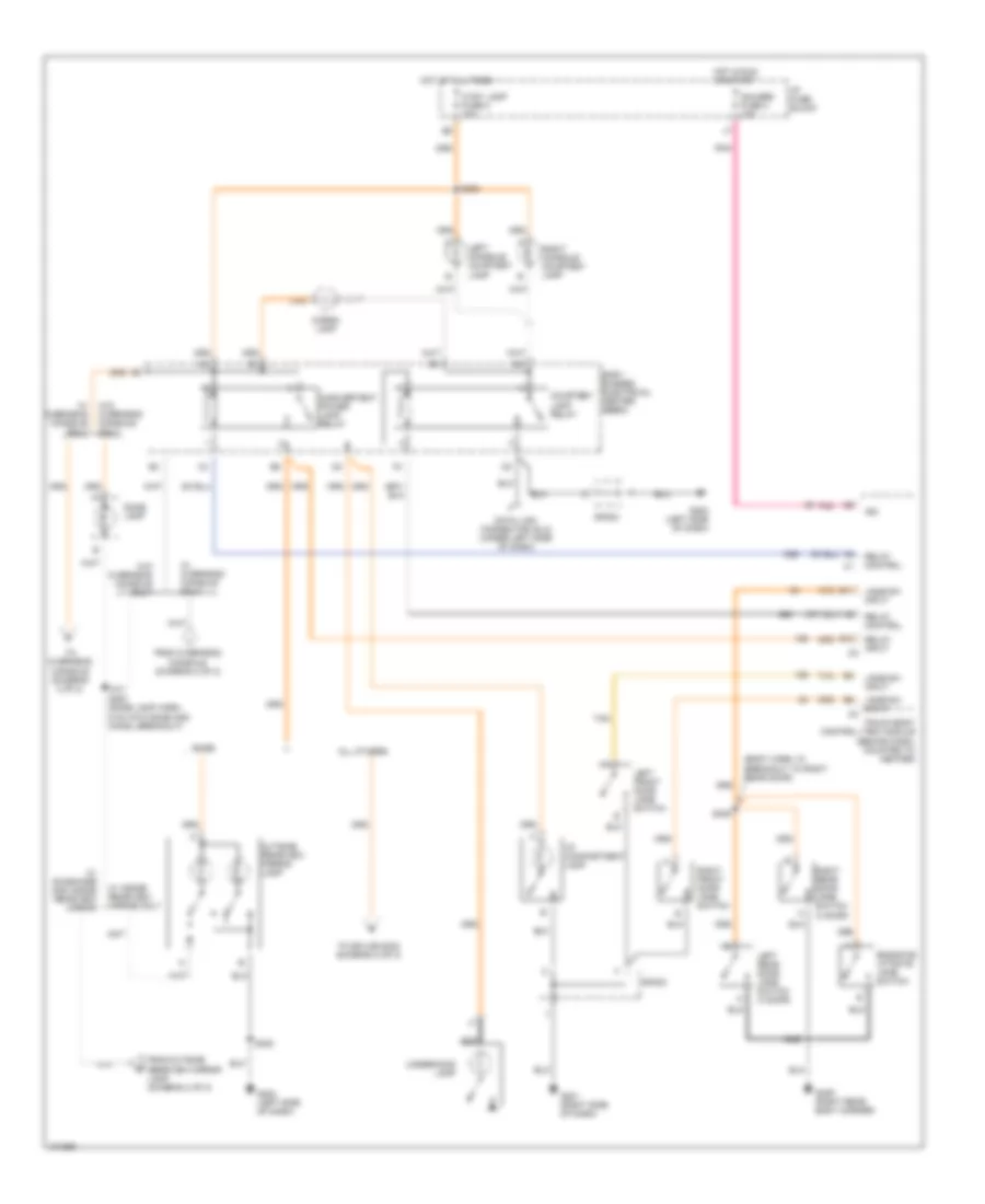 Электросхема подсветки (1 из 2) для GMC Envoy 1998