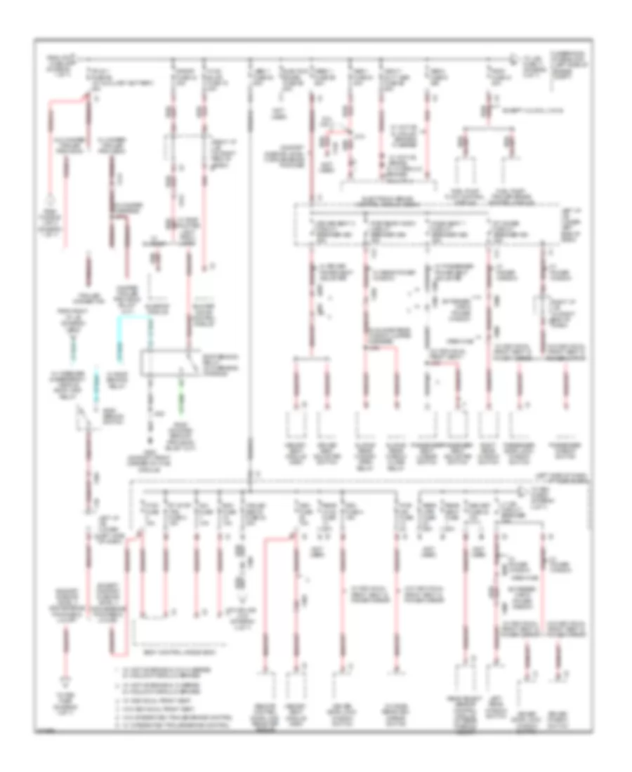 Электросхема блока предохранителей и реле (2 из 7) для GMC Sierra 2012 1500