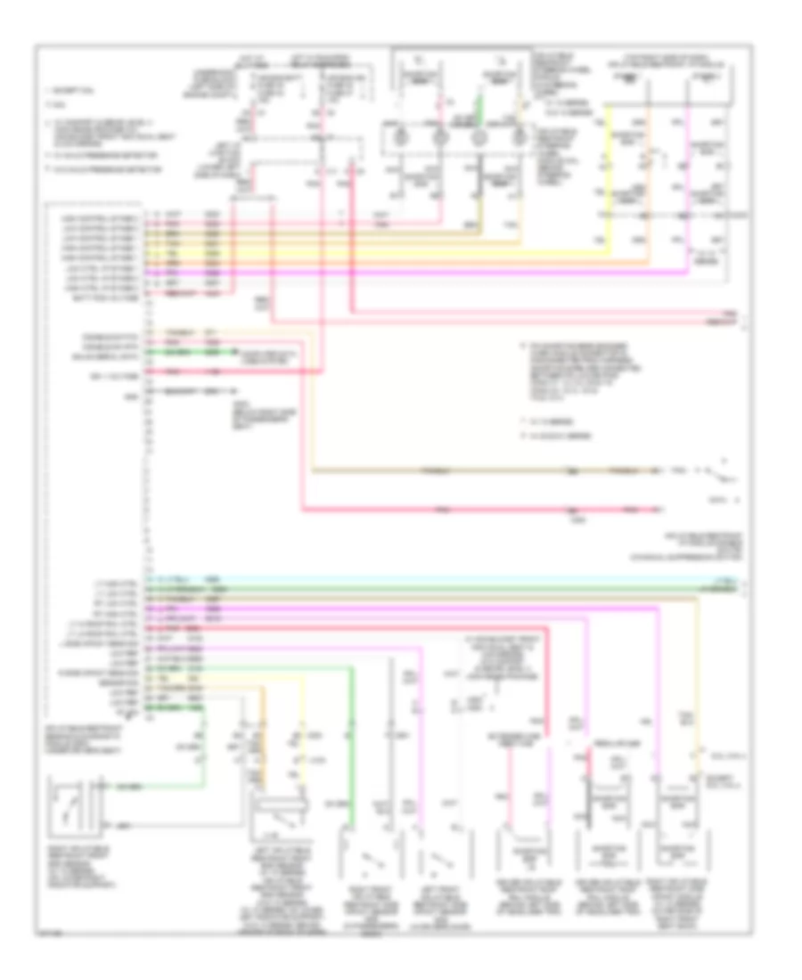 Электросхема подушек безопасности SRS AirBag (1 из 2) для GMC Sierra 2012 1500
