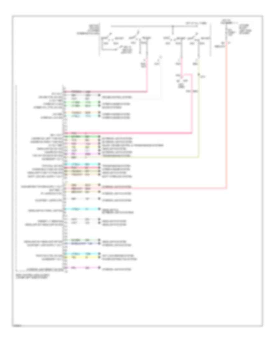 Электросхема блоков управления кузовом (1 из 3) для GMC Sierra 2012 1500