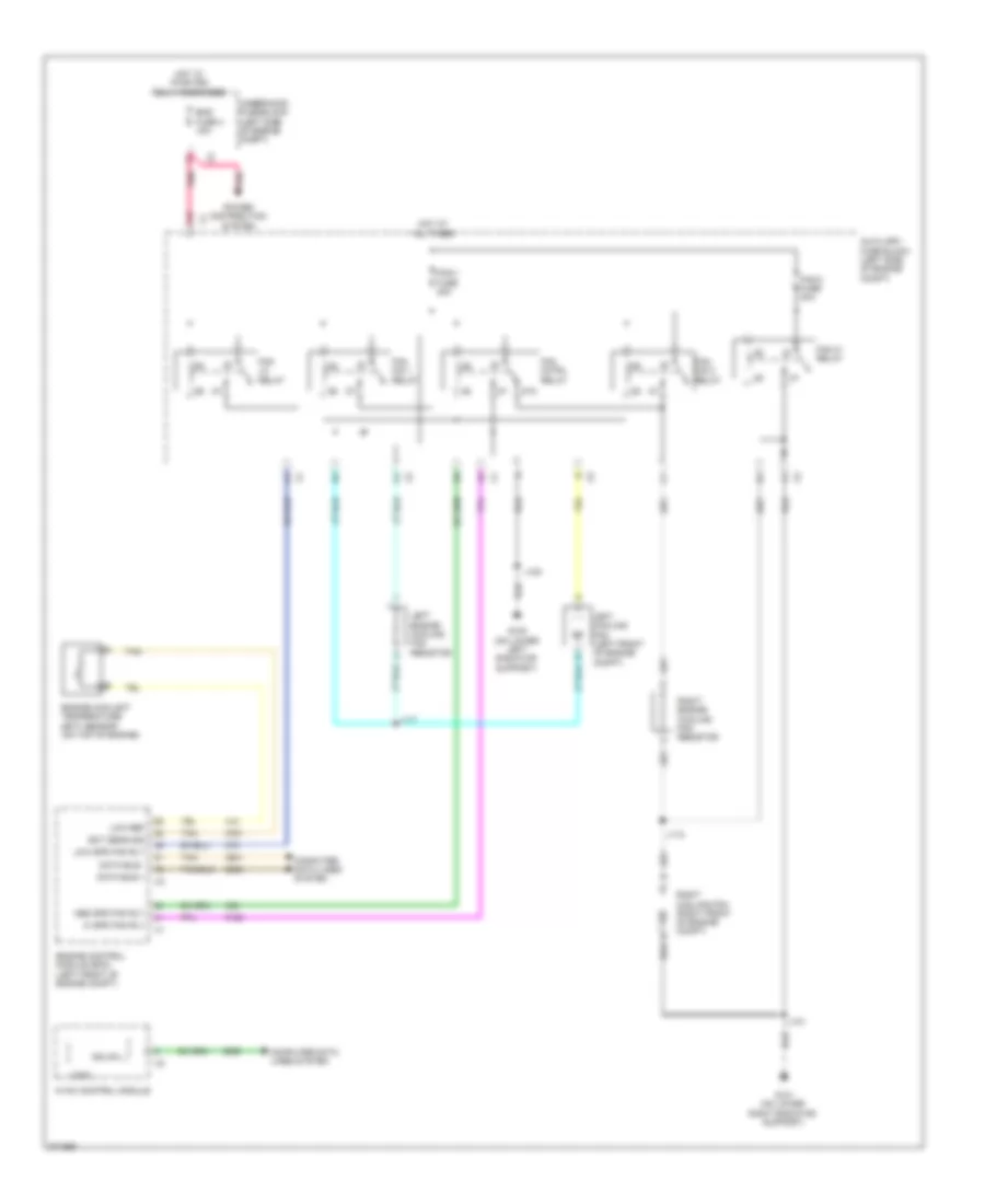 6.0L ВИН Дж, Электросхема системы охлаждения для GMC Sierra 2012 1500