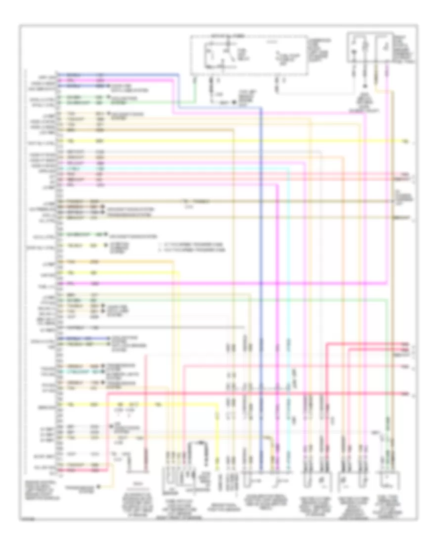 4.3L ВИН X, Электросхема системы управления двигателем (1 из 4) для GMC Sierra 2012 1500
