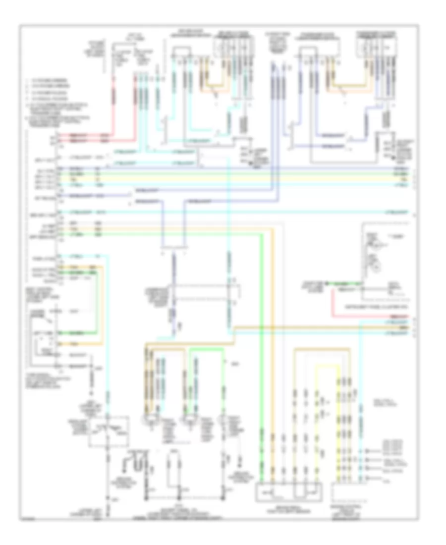 Электросхема внешнего освещения (1 из 3) для GMC Sierra 2012 1500