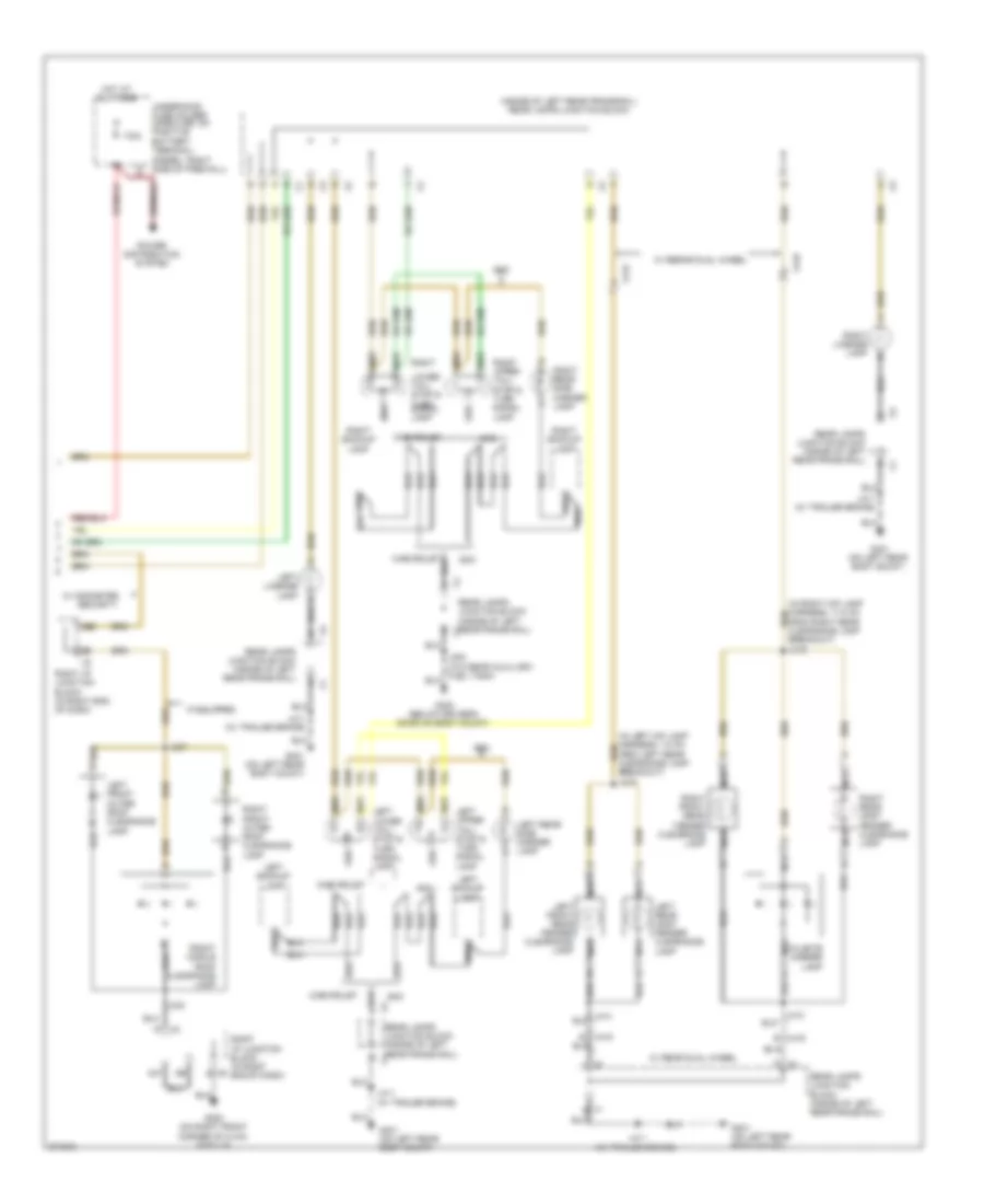 Электросхема внешнего освещения (3 из 3) для GMC Sierra 2012 1500