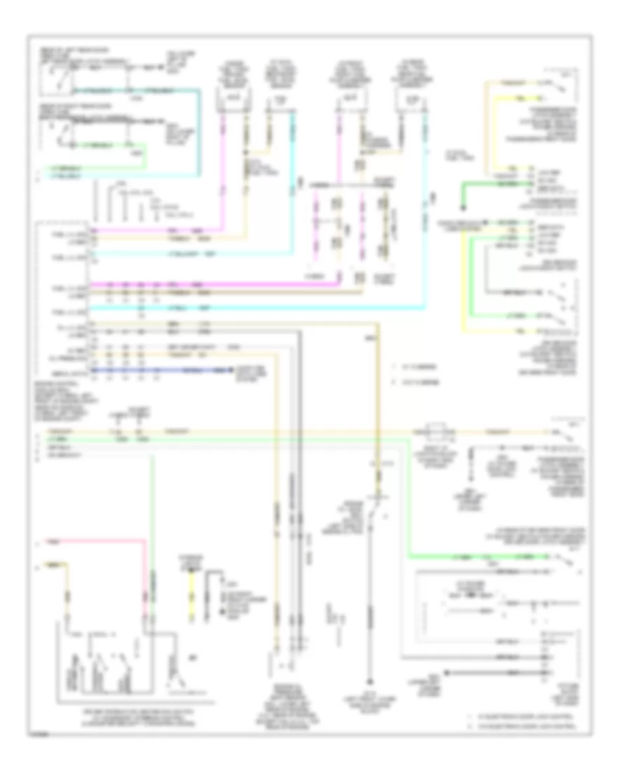 Электросхема панели приборов (2 из 2) для GMC Sierra 2012 1500