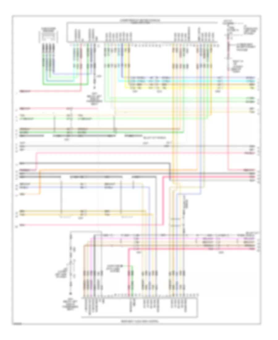 Navigation Wiring Diagram, withUYS & UQA, без Y91 (3 из 5) для GMC Sierra 2012 1500
