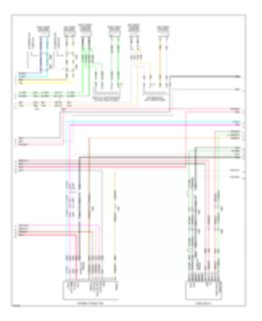 Navigation Wiring Diagram, withUYS & UQA, без Y91 (4 из 5) для GMC Sierra 2012 1500