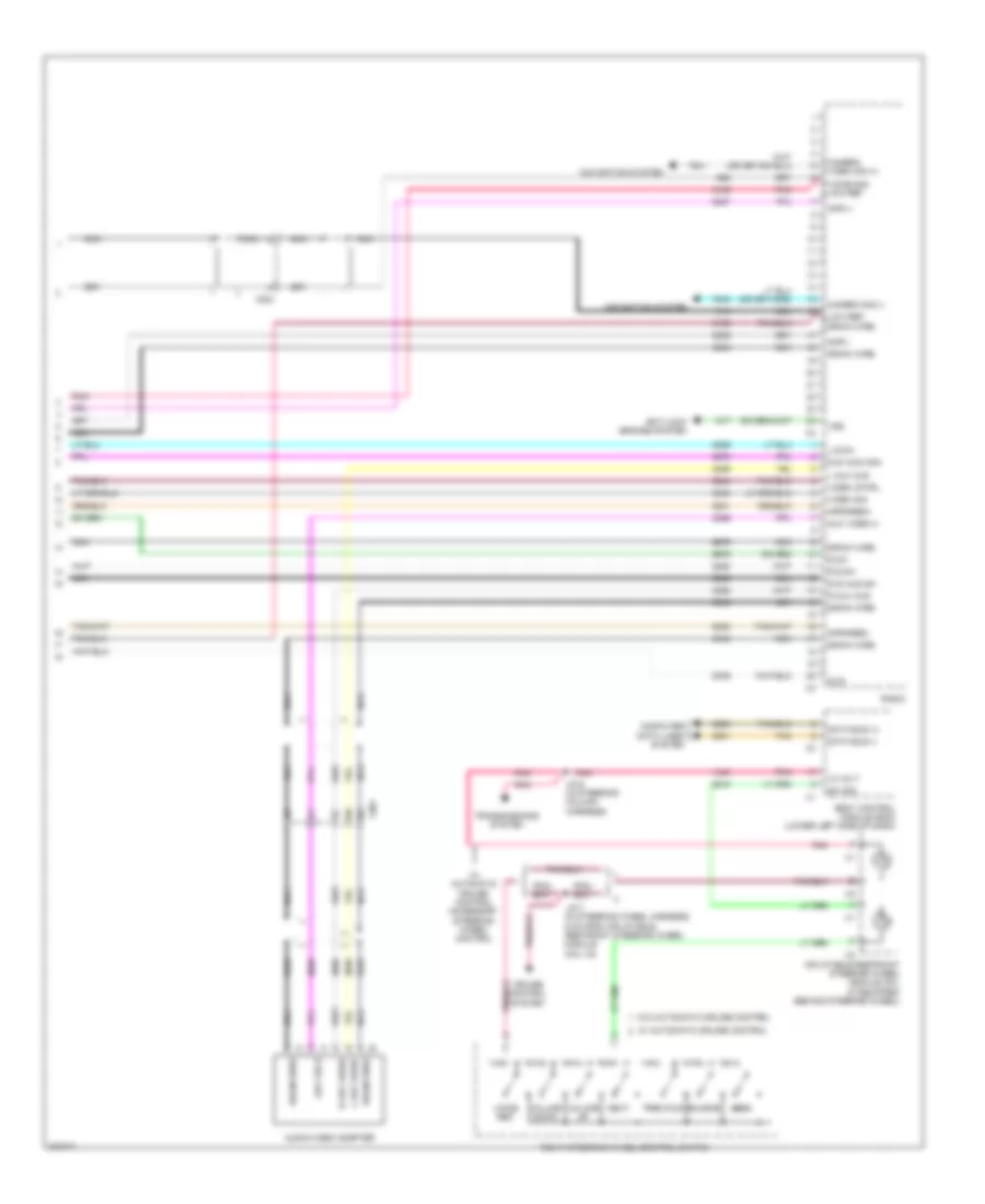Navigation Wiring Diagram, withUYS, Y91 & UQA (5 из 5) для GMC Sierra 2012 1500