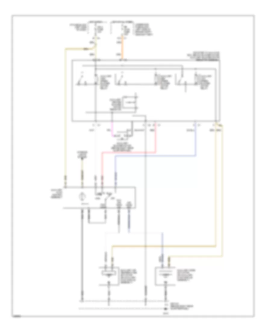 Manual A/C Wiring Diagram, Rear withHeat & A/C С Длинная Колесная база для GMC Yukon XL K2006 2500