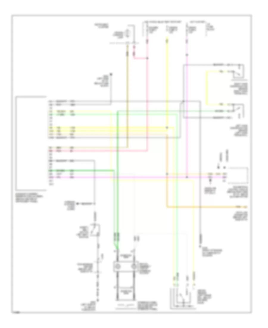 Электросхема подушек безопасности SRS AirBag для GMC Cab  amp; Chassis K3500 1995