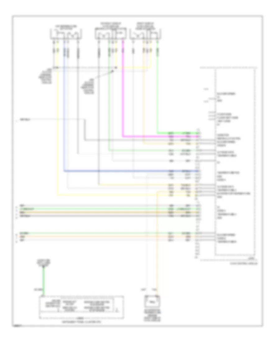 Электросхема кондиционера с ручный управлением (4 из 4) для GMC Acadia SLT 2007