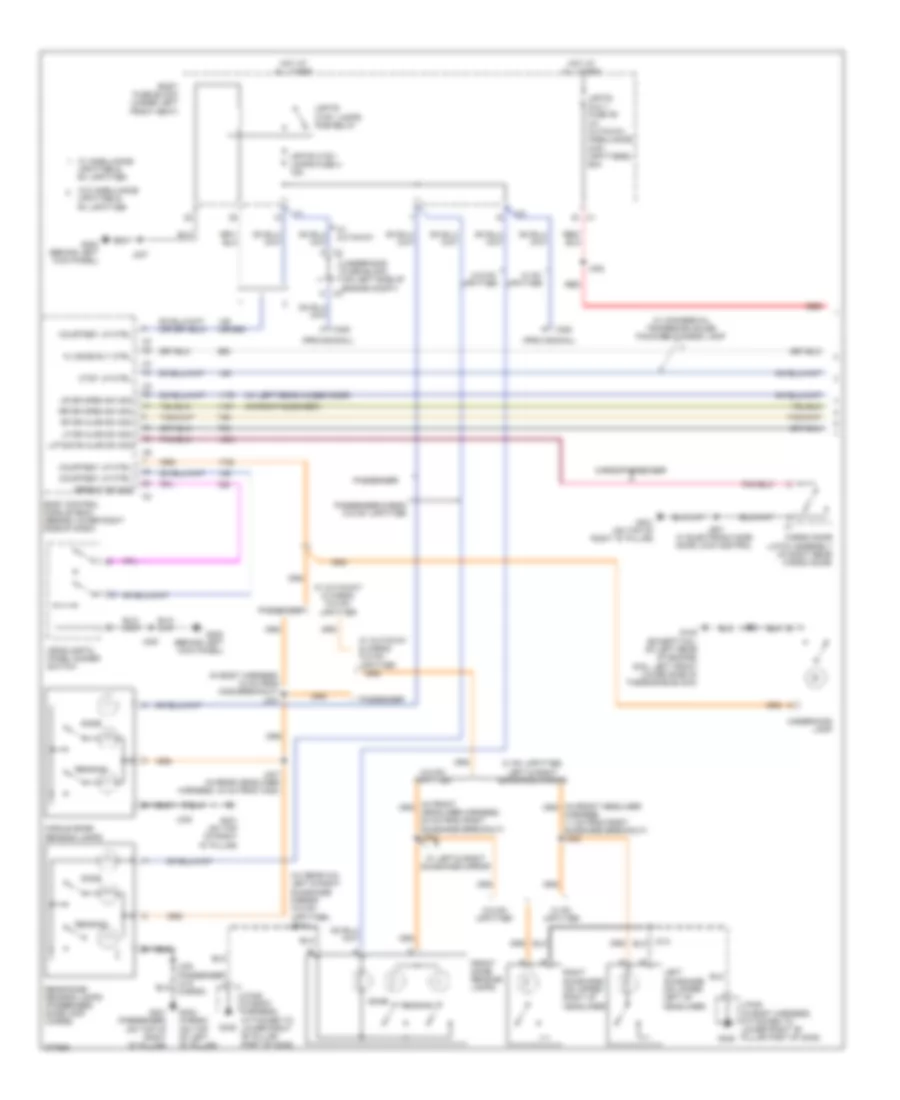 Электросхема подсветки (1 из 2) для GMC Savana H2008 1500