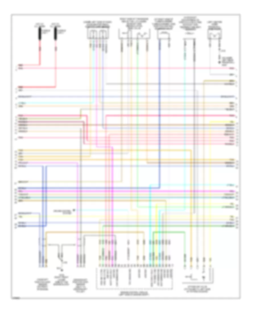 6.6L VIN 6, Электросхема системы управления двигателем (3 из 5) для GMC Savana Special G2008 3500