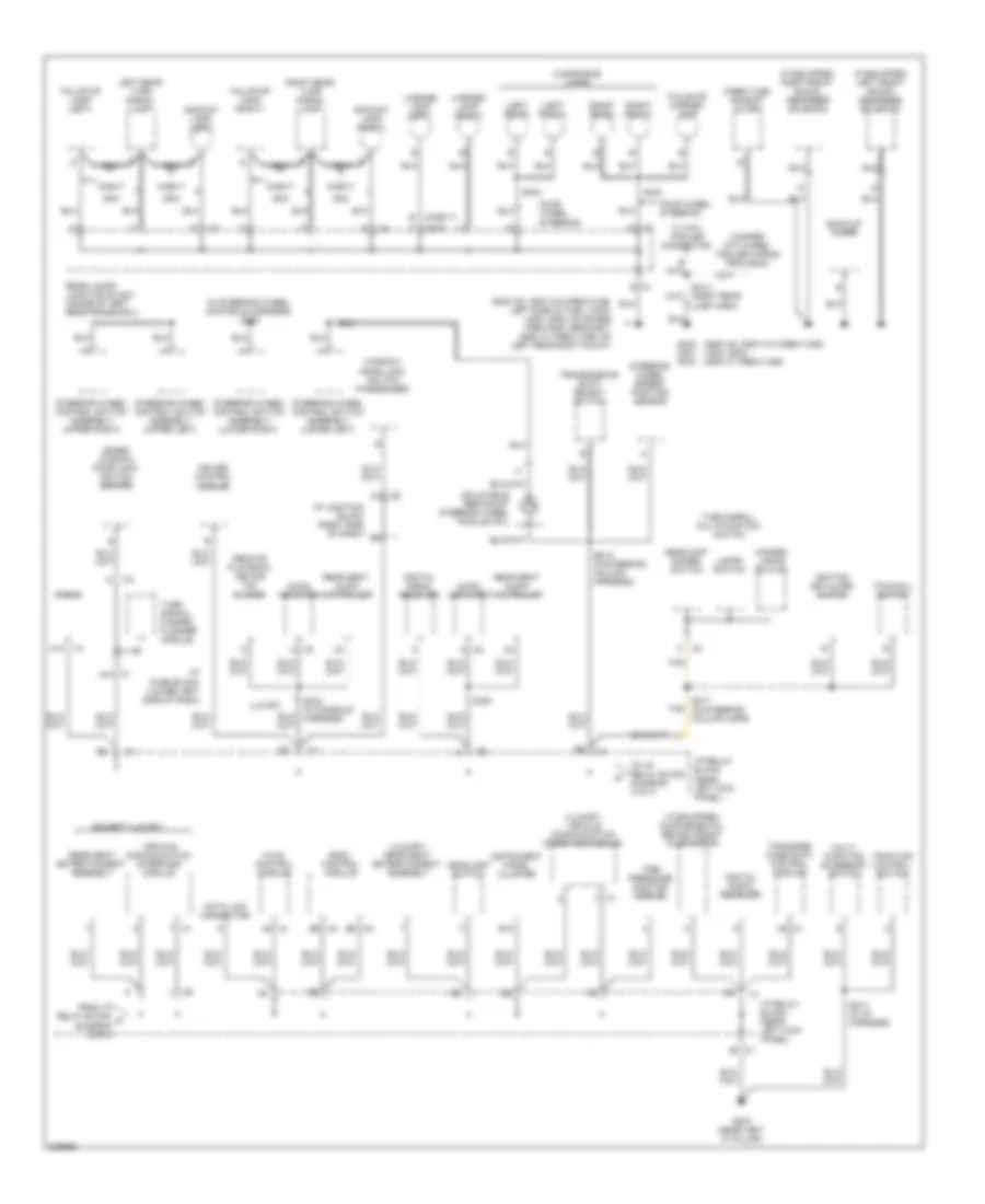 Электросхема подключение массы заземления, кроме гибрида (3 из 4) для GMC Sierra 2006 1500