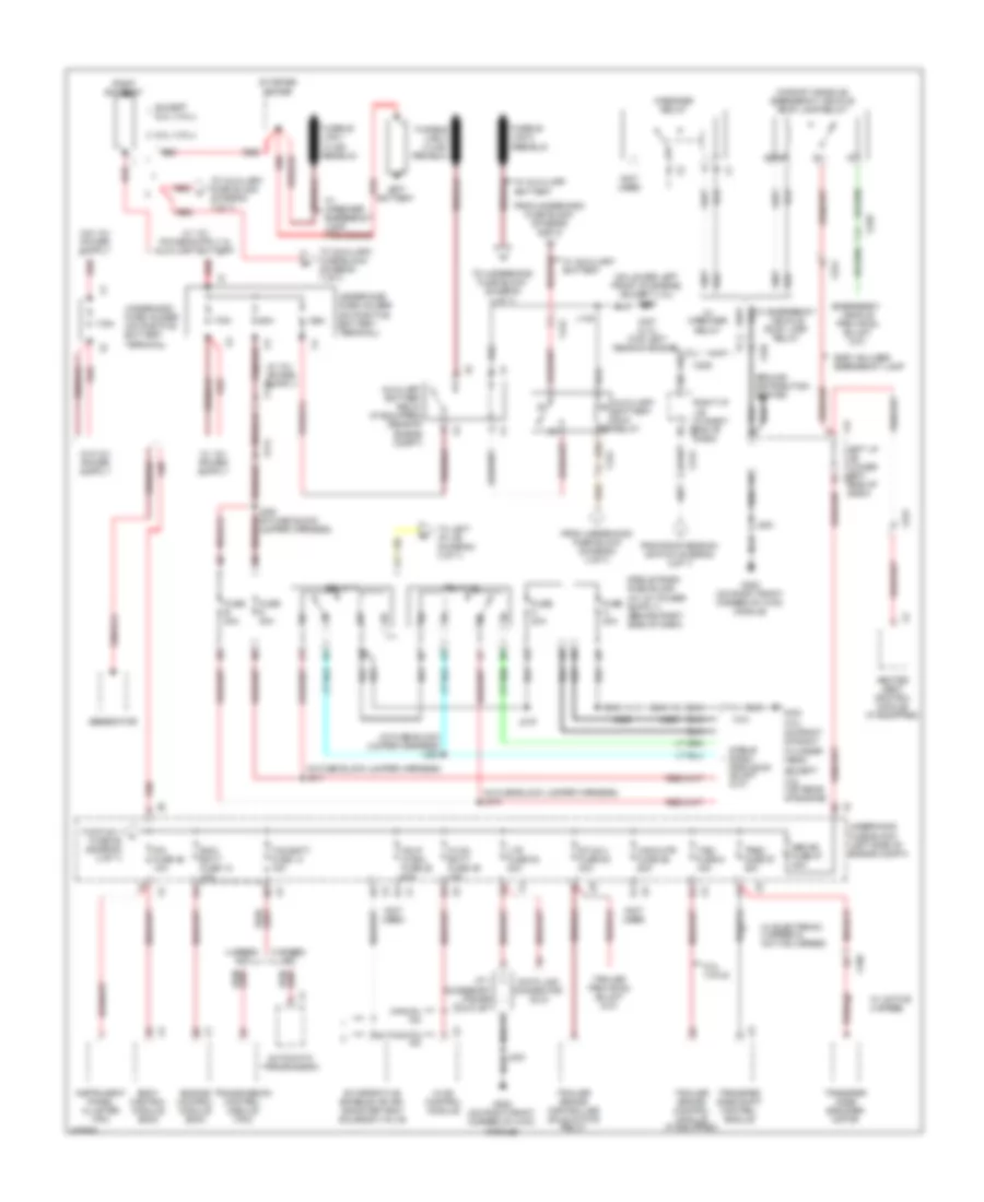 Электросхема блока предохранителей и реле (1 из 7) для GMC Sierra XFE 2013 1500