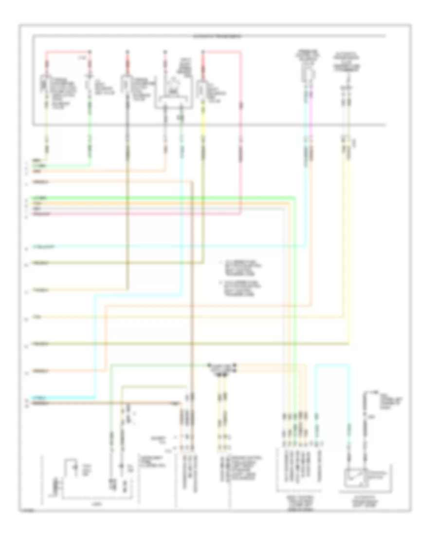 4.8L ВИН А, Электросхема автоматической коробки передач АКПП (2 из 2) для GMC Sierra XFE 2013 1500