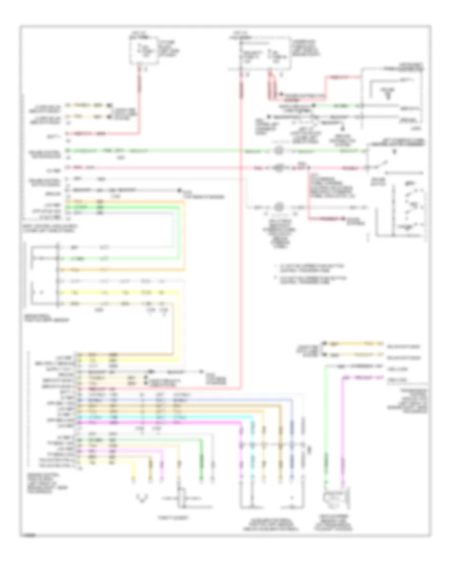 4.8L ВИН А, Электросхема системы круизконтроля для GMC Sierra XFE 2013 1500