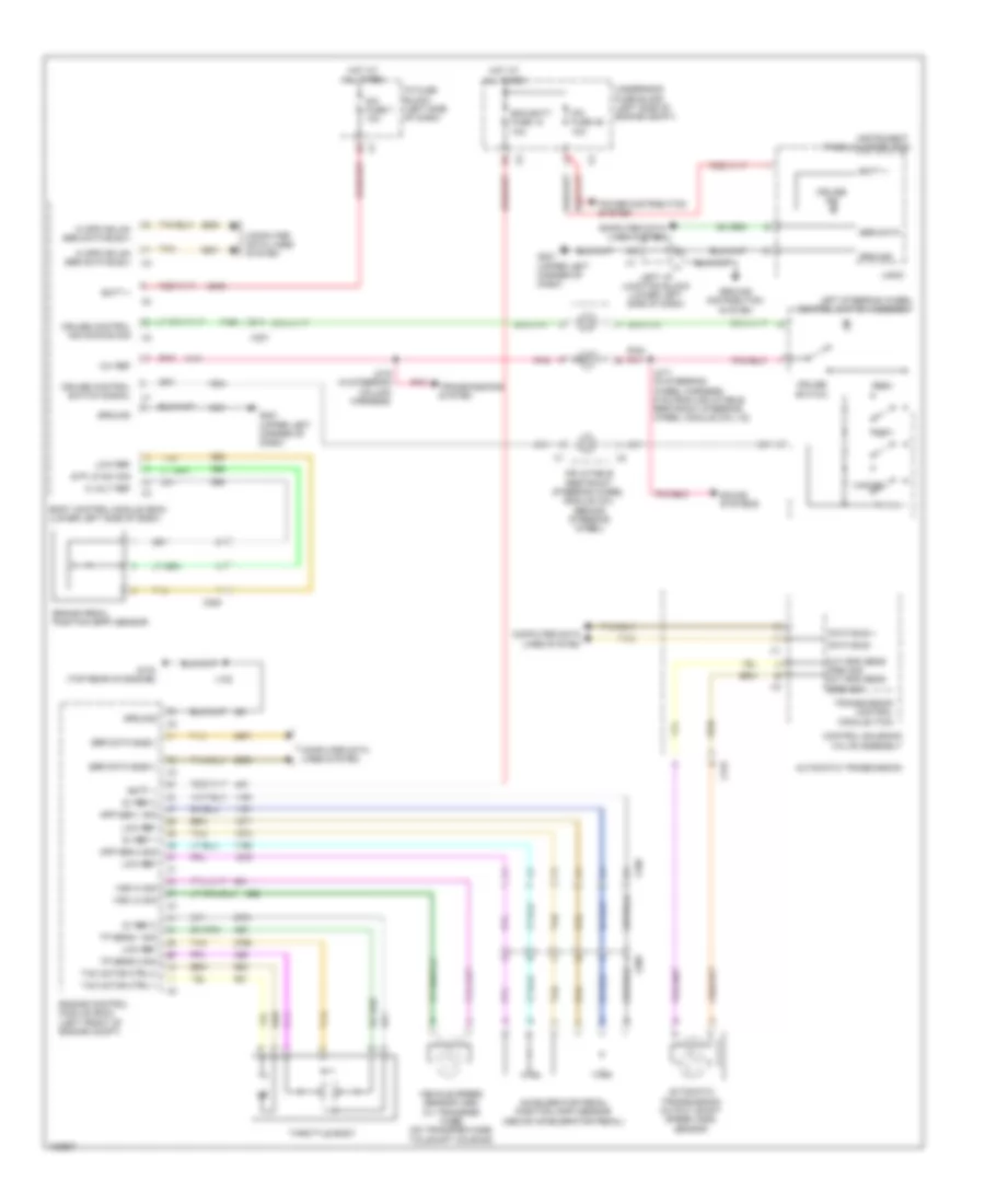 6.0L ВИН Дж, Электросхема системы круизконтроля для GMC Sierra XFE 2013 1500