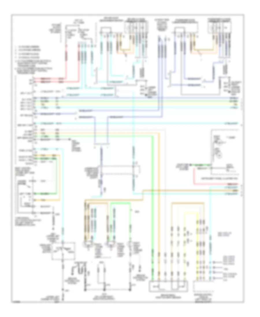 Электросхема внешнего освещения (1 из 3) для GMC Sierra XFE 2013 1500