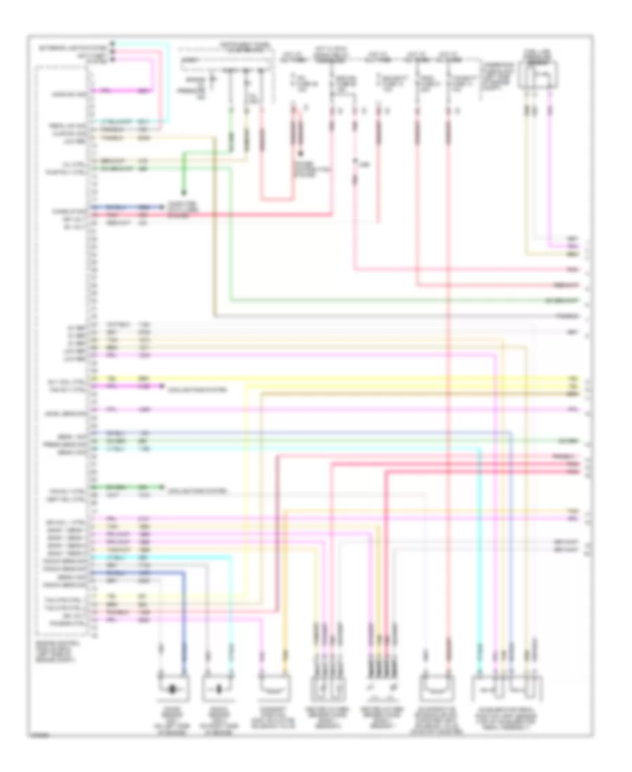 6.0L VIN 5, Электросхема системы управления двигателя (1 из 5) для GMC Yukon 2008