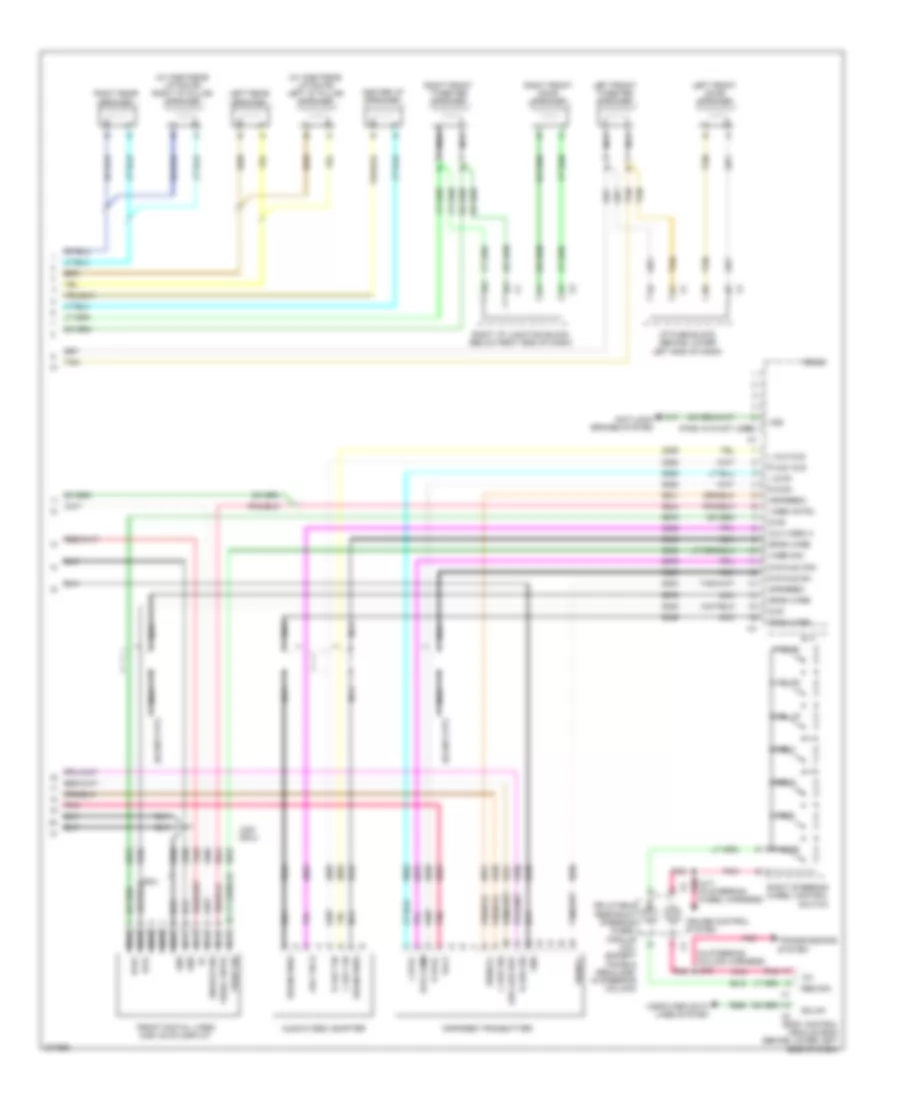 Navigation Wiring Diagram, withY91 & withUQA (3 из 3) для GMC Yukon 2008