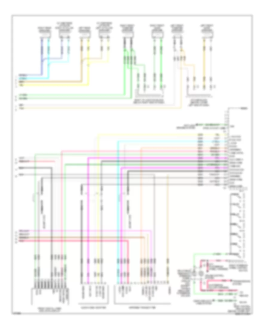 Navigation Wiring Diagram, without Y91 & withUQA (3 из 3) для GMC Yukon 2008