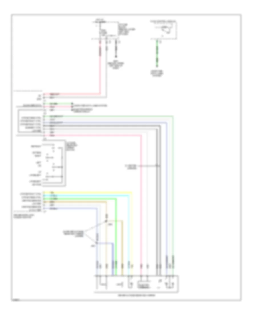 Электросхема привода зеркал (1 из 2) для GMC Yukon 2008