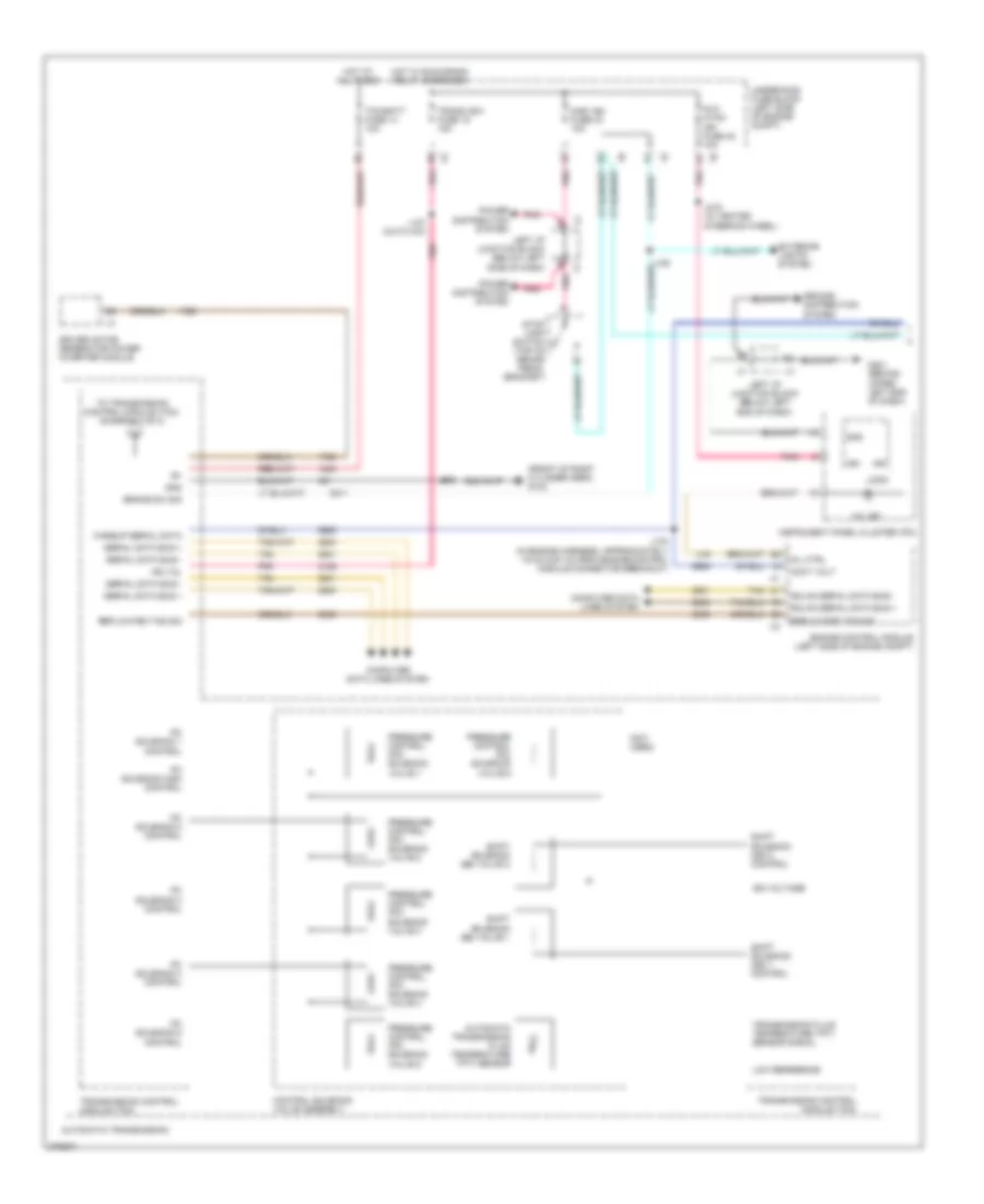 6.0L VIN 5, Электросхема автоматической коробки передач АКПП (1 из 2) для GMC Yukon Hybrid 2008