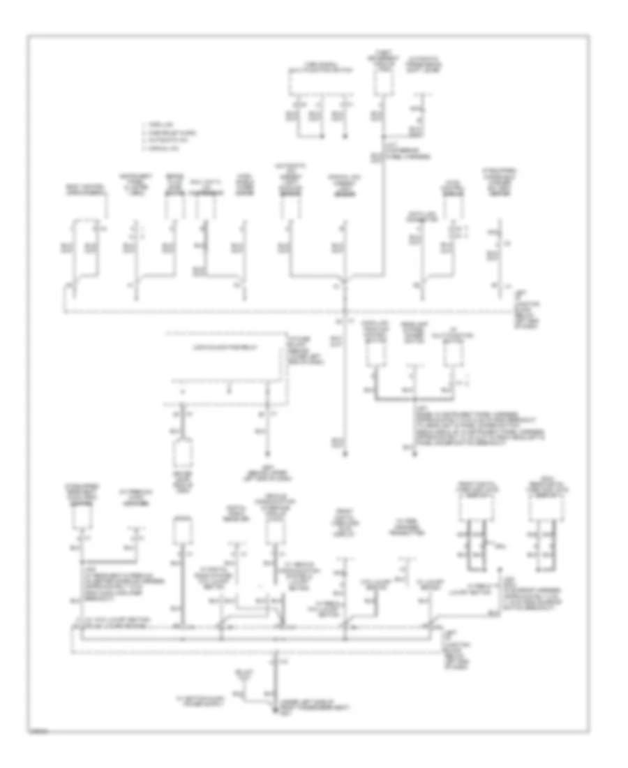 Электросхема подключение массы заземления (4 из 6) для GMC Yukon Hybrid 2008