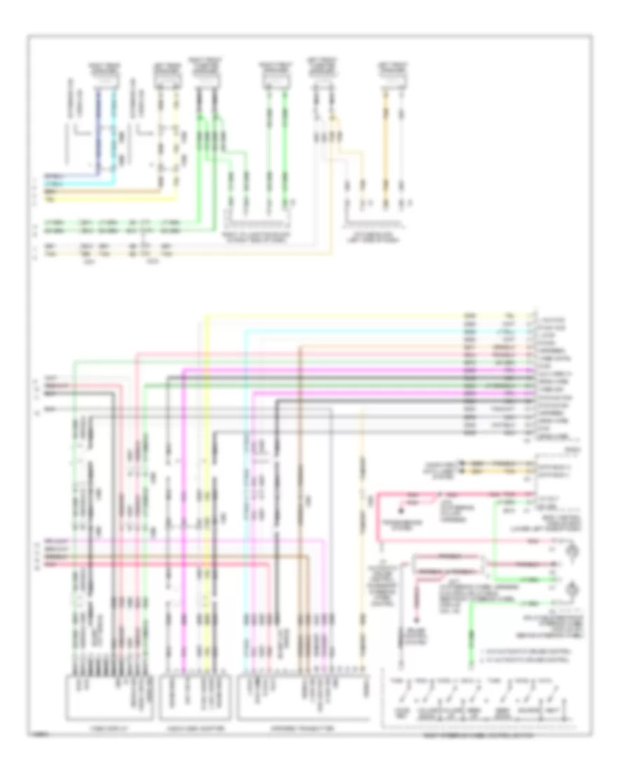Navigation Wiring Diagram, withUQA, without UYS & Y91 (3 из 3) для GMC Sierra HD Denali 2013 2500