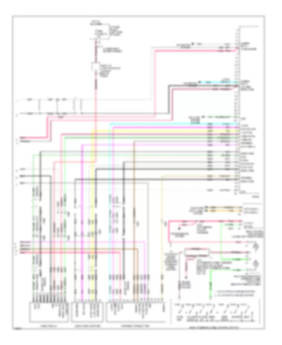 Navigation Wiring Diagram, withUYS, Y91 & without UQA (4 из 4) для GMC Sierra HD Denali 2013 2500