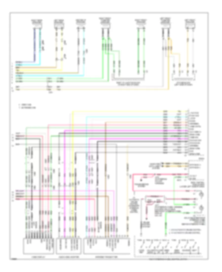 Navigation Wiring Diagram, withY91 & UQA, без UYS (3 из 3) для GMC Sierra HD Denali 2013 2500