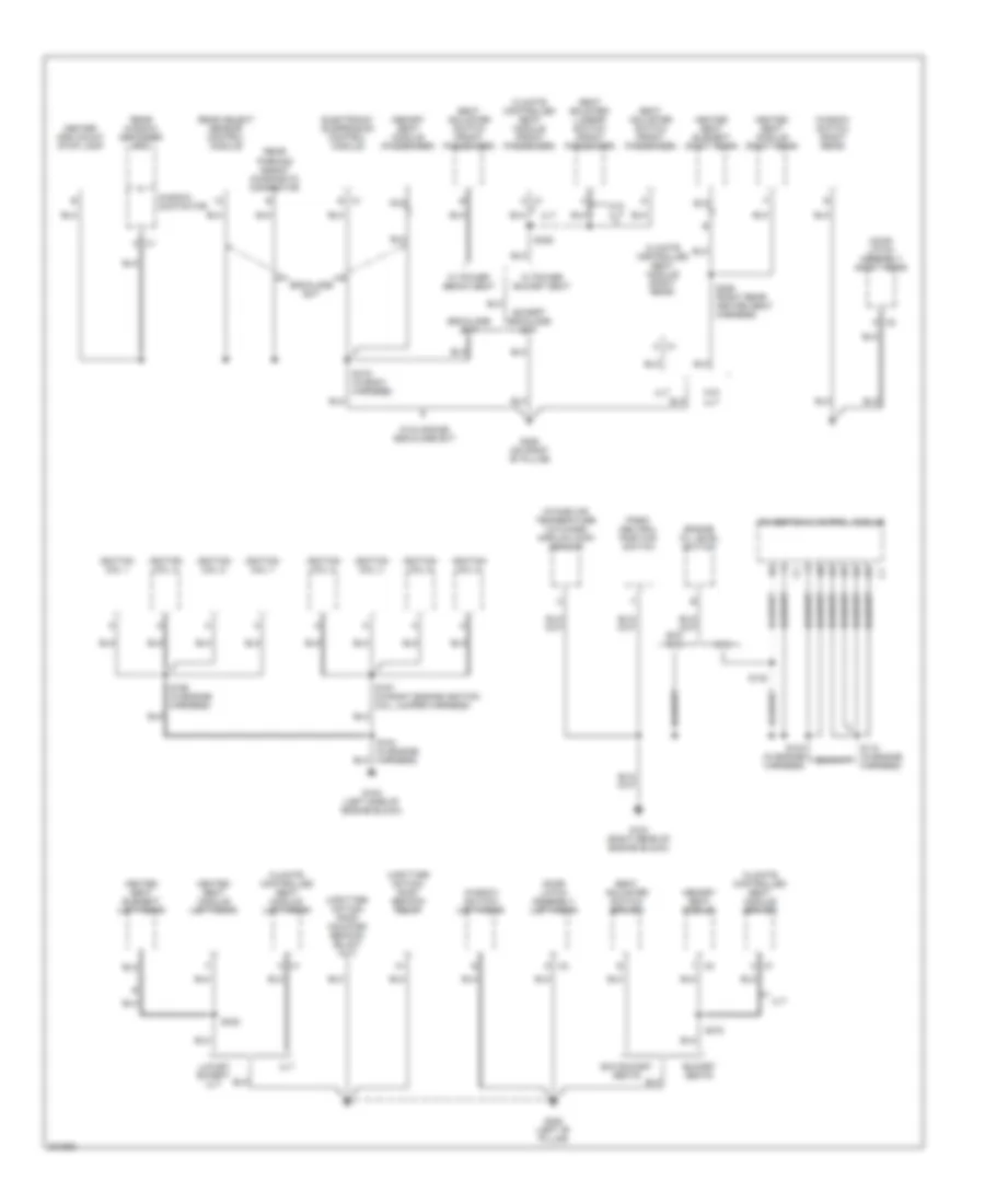 Электросхема подключение массы заземления (2 из 6) для GMC Yukon XL K2005 2500