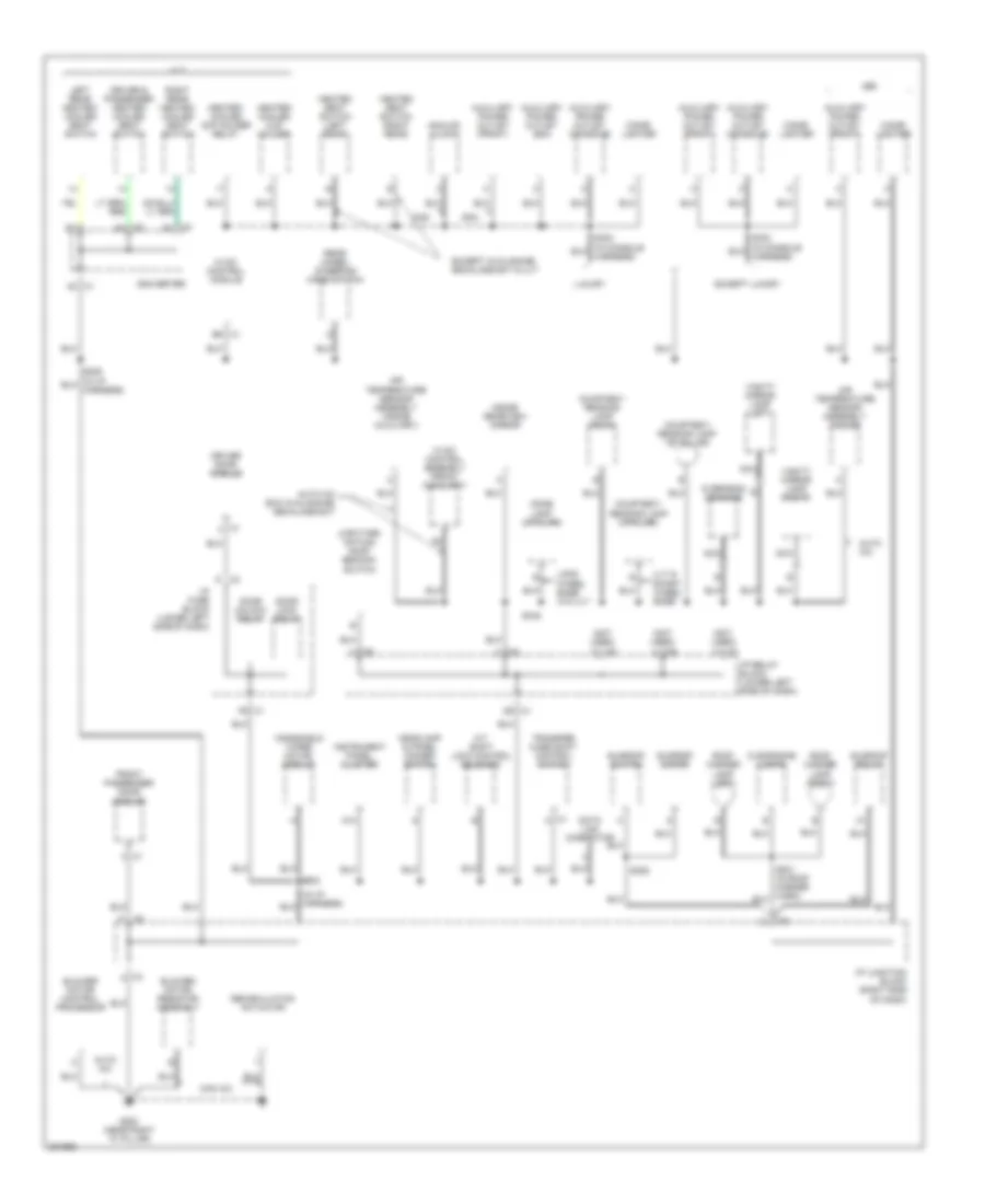 Электросхема подключение массы заземления (3 из 6) для GMC Yukon XL K2005 2500