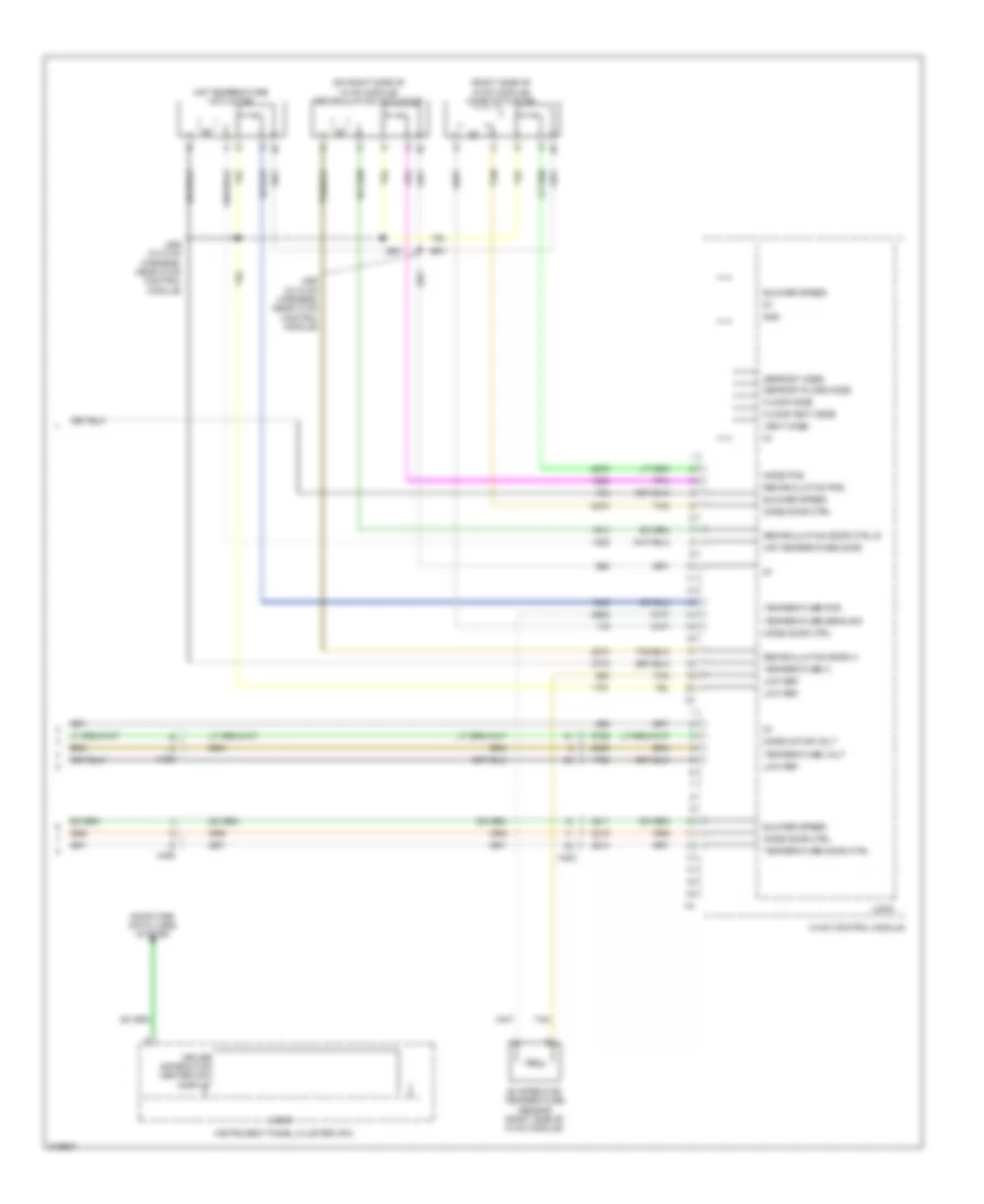 Электросхема кондиционера с ручный управлением (4 из 4) для GMC Acadia SLT 2011