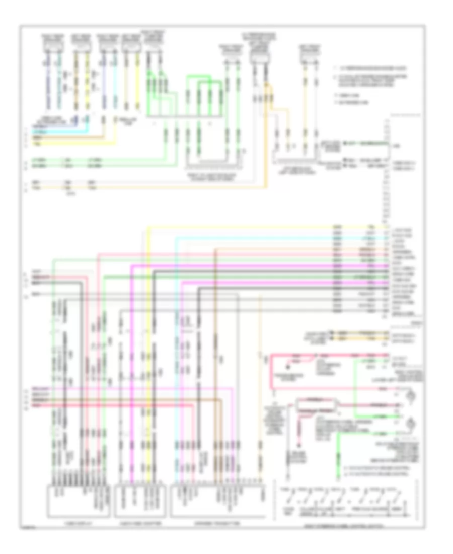 Navigation Wiring Diagram, withY91  without UQA (3 из 3) для GMC Cab  amp; Chassis Sierra 3500 HD 2011