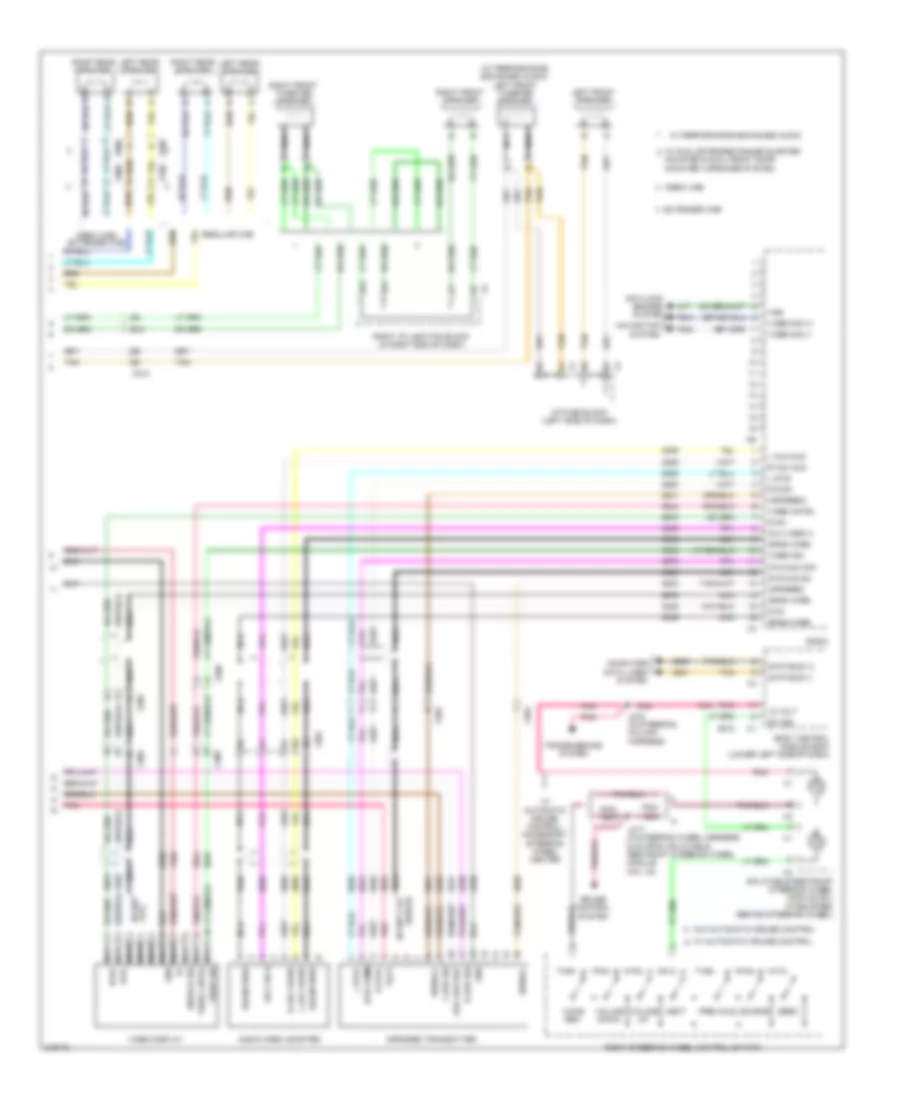 Navigation Wiring Diagram, without Y91  without UQA (3 из 3) для GMC Cab  amp; Chassis Sierra 3500 HD 2011