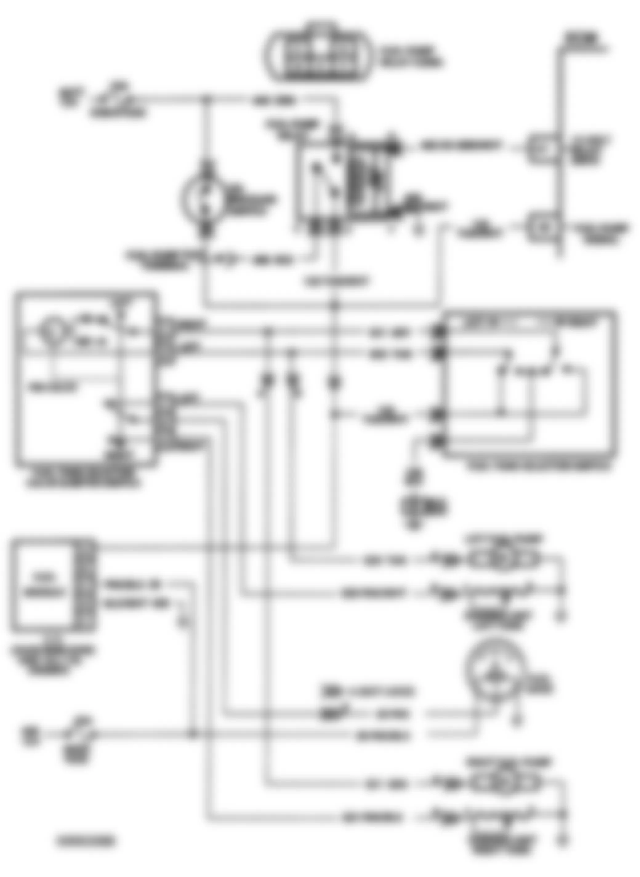 GMC Safari 1990 - Component Locations -  Chart A-5A, Schematic, Fuel Pump Relay Ckt R & V Series
