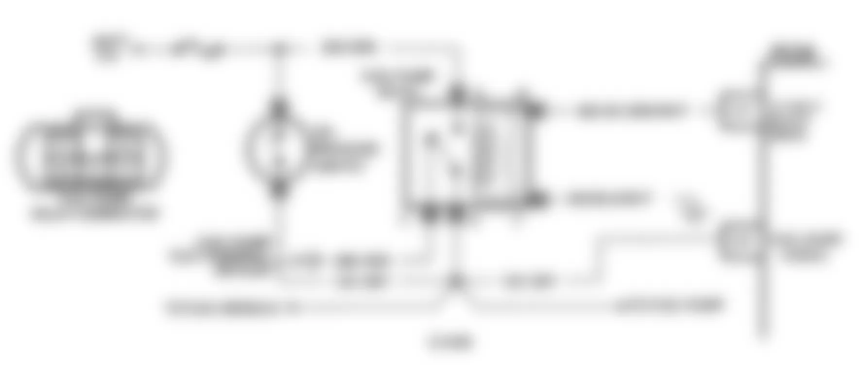 GMC C3500 HD 1991 - Component Locations -  Code 54 Schematic (G Series W/4L80-E Trans.) Fuel Pump Circuit