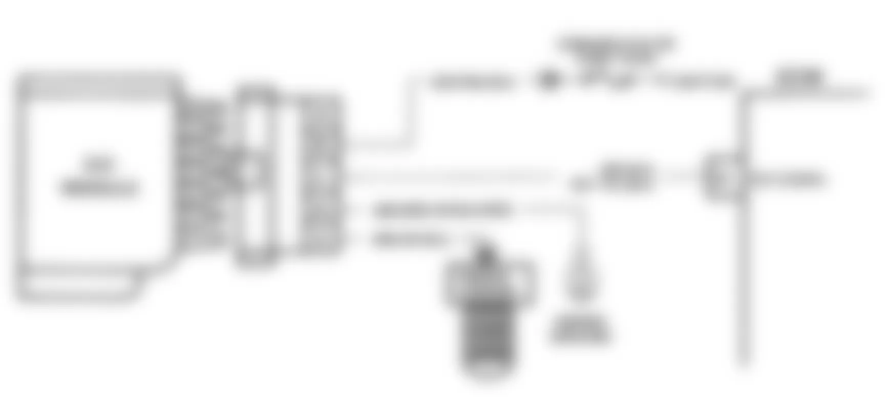 GMC Sonoma 1991 - Component Locations -  Code 43 Schematic (All Except 3.1L, 4.3L Turbo & Models W/4L80-E Transmission) Electronic Spark Control