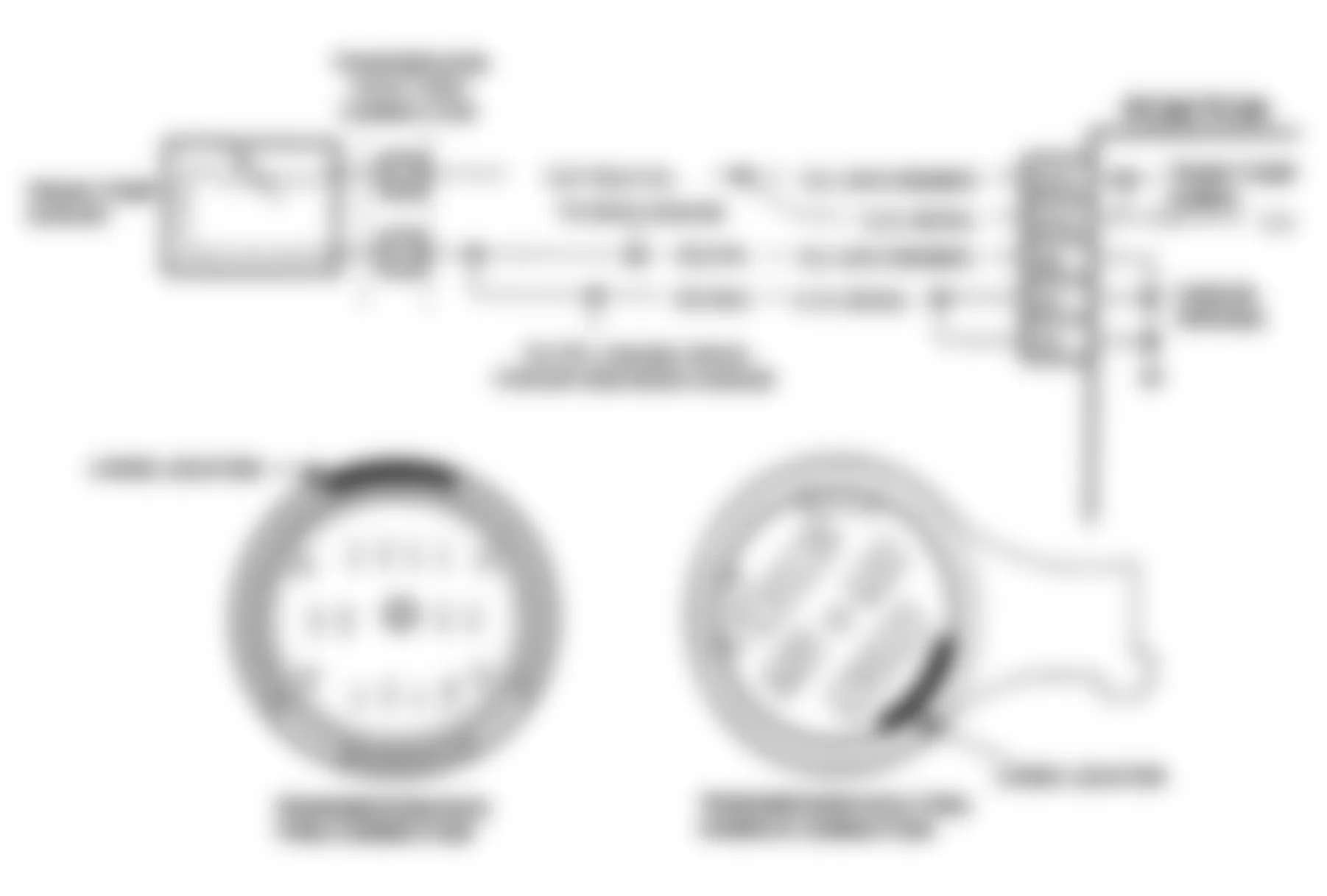 GMC Suburban C2500 1992 - Component Locations -  CODE 59, Schematic, Trans. Temp. Sensor Circuit Low