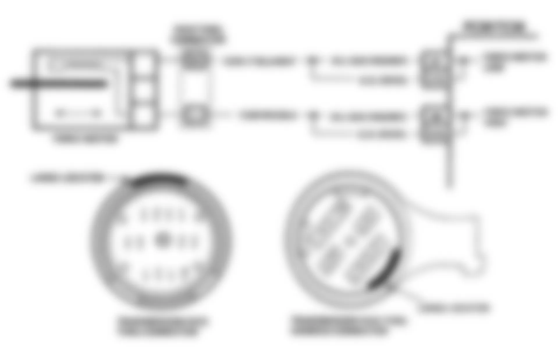 GMC Suburban C2500 1992 - Component Locations -  CODE 73, Schematic, Force Motor Current (Current Error)
