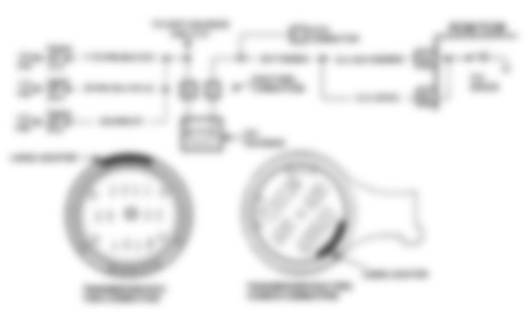 GMC Suburban C2500 1992 - Component Locations -  CODE 83, Schematic, TCC QDM Fault