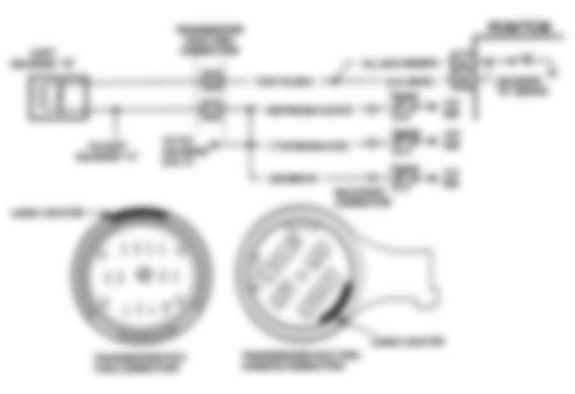 GMC Suburban C2500 1992 - Component Locations -  CODE 87, Schematic, Shift Solenoid B Stuck OFF