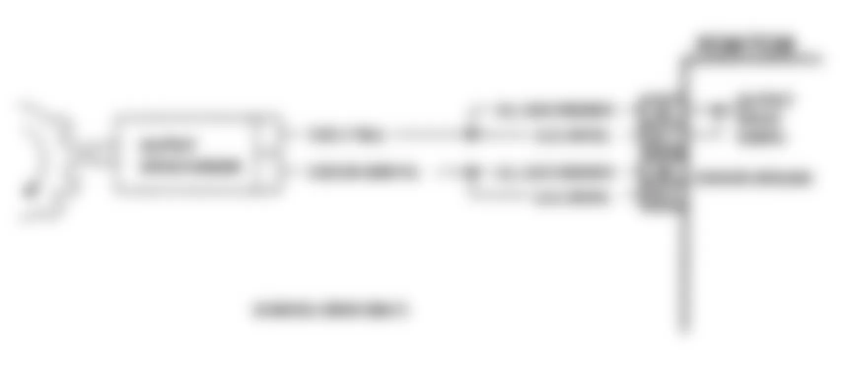 GMC Suburban C2500 1992 - Component Locations -  Output Speed Sensor Circuit Check, Schematic, (4WD)