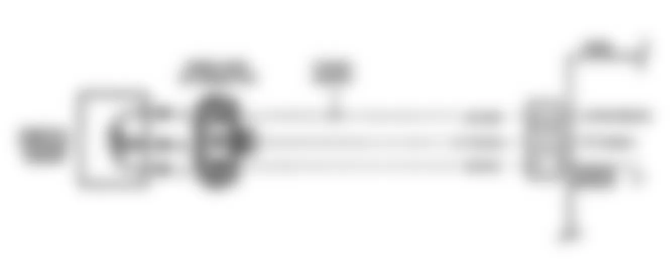 GMC Vandura G2500 1992 - Component Locations -  CODE 22, Schematic, TPS Signal Voltage Low