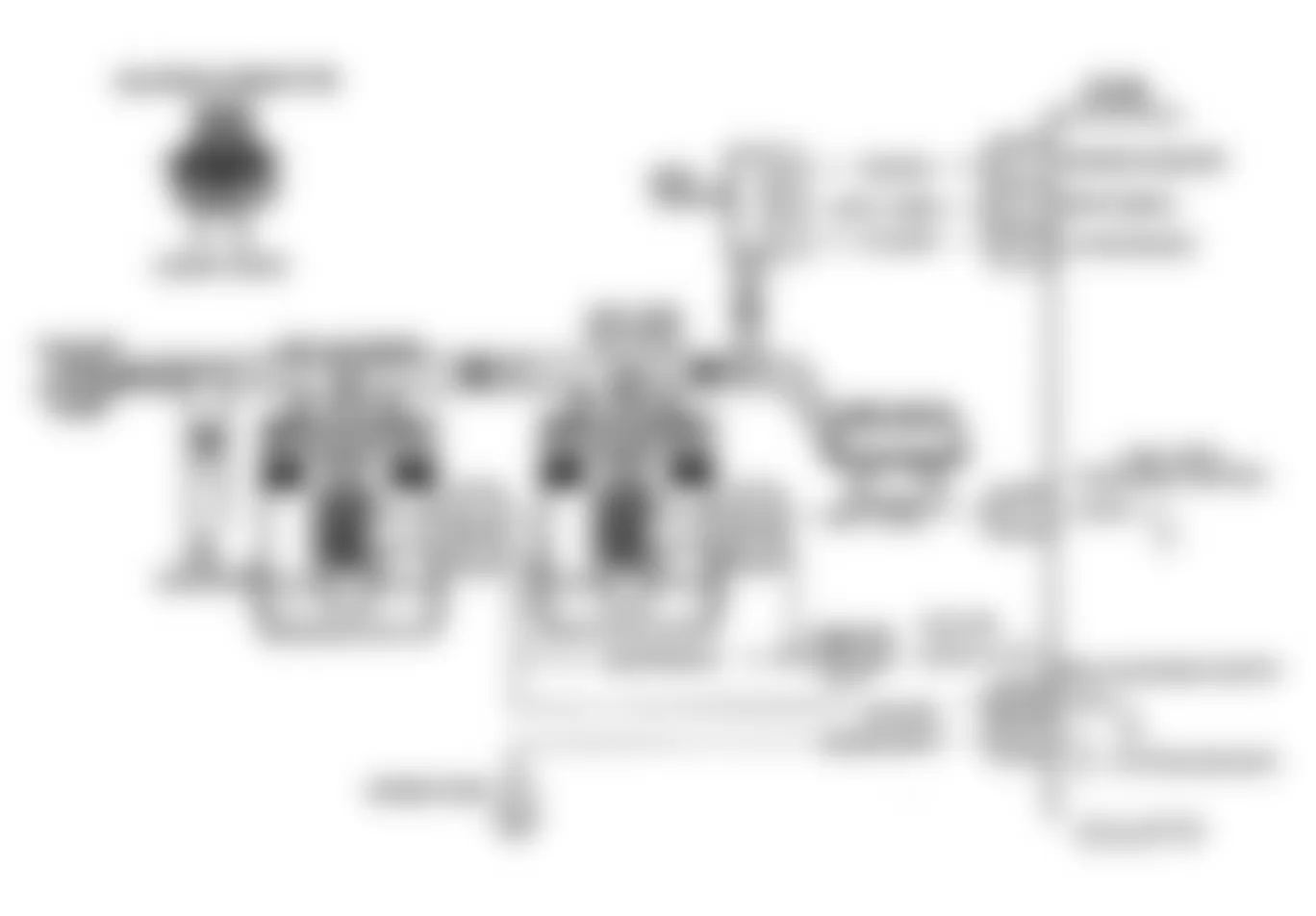 GMC Vandura G2500 1992 - Component Locations -  CODE 31, Schematic, MAP Sensor Signal Voltage Low